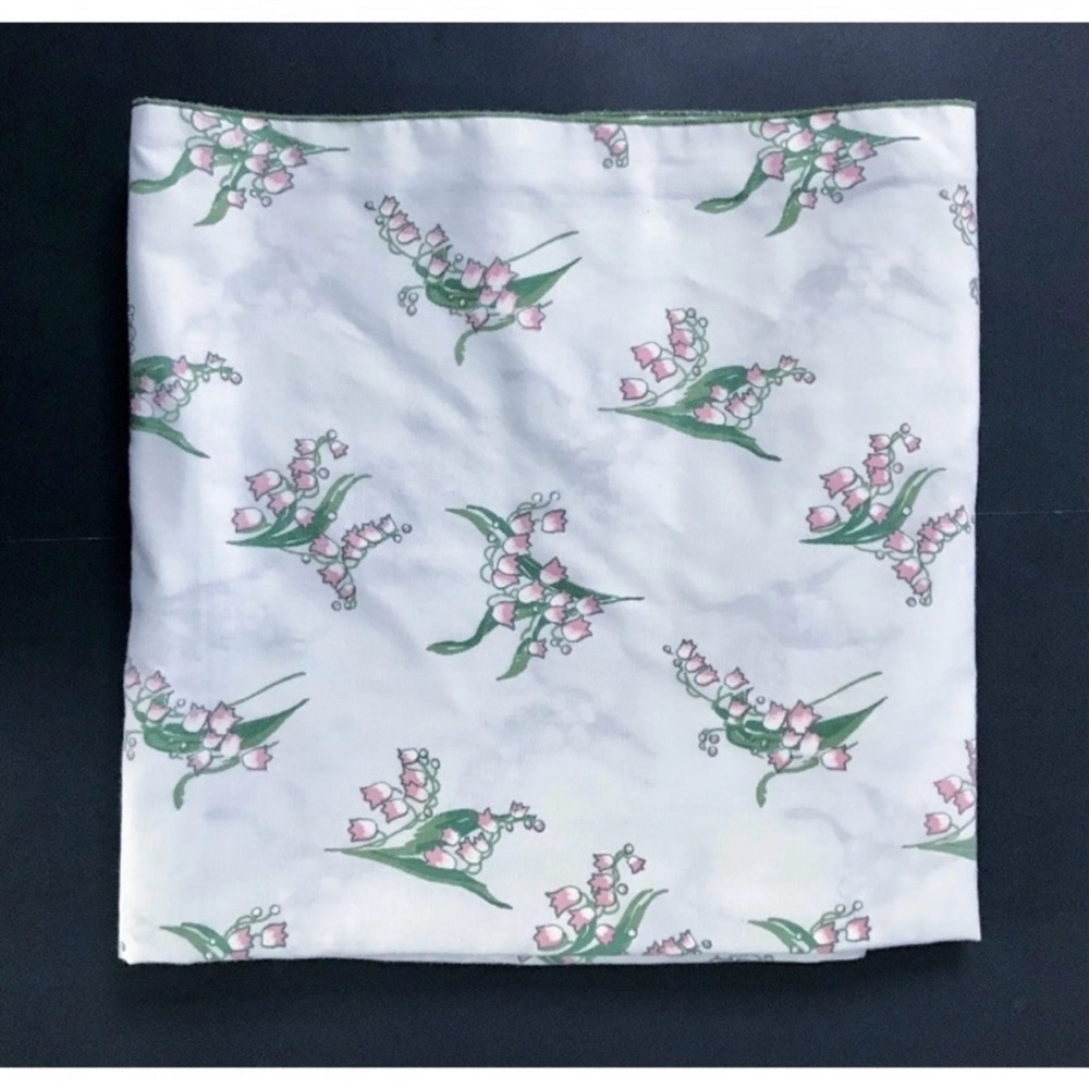 Vintage Diane Von Furstenberg Leacock Lily Of The Valley Floral Tablecloth